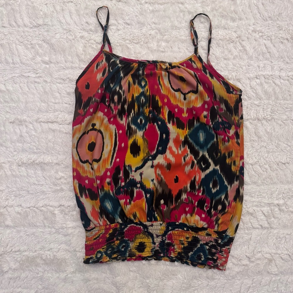 Y2K Wet Seal Safari Tank Top | Small | Stretch Waist Going Out Top